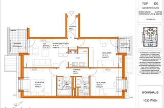Wohnung mieten in 1030 Wien, 4 Zimmer Neubau DG-Wohnung renoviert