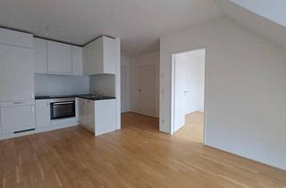 Wohnung mieten in Erzherzog-Karl-Straße 176, 1220 Wien, Moderne Dachgeschosswohnung | 2 Zimmer mit 5m² Balkon | Innenhoflage