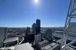 Penthouse kaufen in 1220 Wien, Penthouse über zwei Ebenen mit atemberaubendem Blick auf ganz Wien – im Mischek Tower.