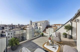 Wohnung kaufen in 1090 Wien, Erstbezug: Dachgeschosswohnung mit Terrasse, Balkon und freiem Blick