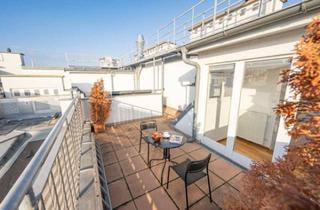 Maisonette mieten in Opernring, 1010 Wien, DACHGESCHOSS! OPERNRING, klimatisiertes 110 m2 Dachgeschoss mit 20 m2 Terrasse, 3 Zimmer, Küche, 2 Bäder, Möblierung möglich