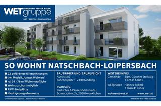 Wohnung mieten in Am Klosteracker 8b/15, 2620 Natschbach, Wohnung im 2. OG mit Loggia