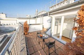 Maisonette mieten in Opernring, 1010 Wien, DACHGESCHOSS! OPERNRING, klimatisiertes 110 m2 Dachgeschoss mit 20 m2 Terrasse, 3 Zimmer, Küche, 2 Bäder, Möblierung möglich