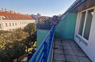 Wohnung mieten in Leystrasse, 1200 Wien, Lichtdurchflutete Dachgeschosswohnung mit 3-Zimmern (101 m²) und großzügiger Terrasse in ruhiger Lage – 1200 Wien