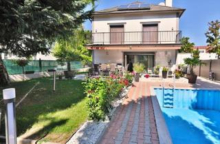 Villen zu kaufen in Versorgungsheimstraße, 1130 Wien, Stadtvilla in Bestlage von Hietzing, 6 Haupträume, 15 Nebenräume, Pool, Solaranlage, Sauna (mit eigener Privatstraße)