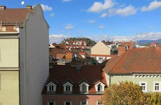 Wohnung mieten in Grazbachgasse 17, 8010 Graz, 2-Zimmer-Wohnung im DG, hell und sehr schön renoviert - mit Blick auf den Schlossberg