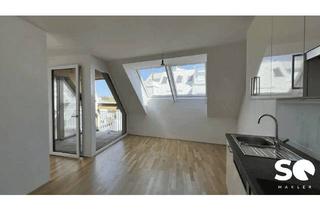 Wohnung mieten in Remystraße 35, 1100 Wien, Hochwertige 2-Zimmer DG-Wohnung (52m²) mit Loggia, Klima, Einbauküche und Liesingbach-Nähe