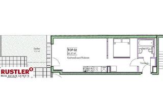 Wohnung mieten in Donau, 1220 Wien, Entzückende Garconniere mit Garten im 22. Bezirk