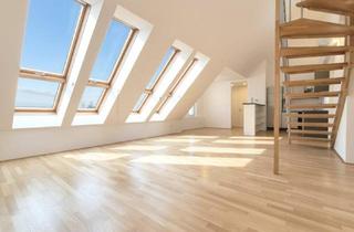 Wohnung kaufen in 1150 Wien, Wohnen hoch oben mit Weitblick - klimatisierte Dachgeschosswohnung - 3-Zimmer + Gallerie - inkl. Einbauküche