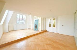 Wohnung kaufen in 1040 Wien, EXKLUSIVES Wohnen auf 2 Etagen - 4 Zimmer - ca. 136 m² gew. NFL - Terrasse - IMPOSANTE Raumhöhe