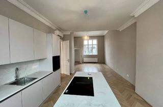 Wohnung mieten in Schloßgasse, 1050 Wien, Prachtvolle Dachwohnung mit luxuriöser Ausstattung und zeitlosem Wiener Charme. Erstbezug!