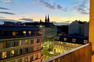 Wohnung mieten in Nußdorfer Straße 90-92/91, 1090 Wien, WUNDERSCHÖNE DG WOHNUNG ohne Dachschrägen mit genialem FERNBLICK