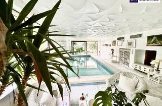 Villen zu kaufen in 1180 Wien, **Exklusive Landhausvilla in Pötzleinsdorf** ++ eigener Pool ++ Sauna ++ Fitnessraum ++ großer blühender Garten ++ Garage ++ Terrasse ++ direkt beim Pötzleinsdorfer Schlosspark ++