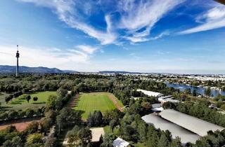 Wohnung mieten in Kratochwjlestraße, 1220 Wien, Kratochwjelstraße: Möblierte 3 Zimmer mit Klima und verglaster Loggia nahe der Alten Donau mit herrlichem Weitblick!