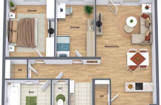 Wohnung mieten in 3701 Großweikersdorf, NEUE PREISE - 3 Zimmer mit Balkon in Großweikersdorf