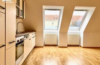 Wohnung mieten in Muhrengasse 53, 1100 Wien, HELLE 2-ZIMMER DG WOHNUNG MIT eigener TERRASSE und GARTENNUTZUNG