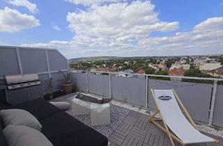 Wohnung kaufen in 1210 Wien, **FERNBLICK + ABSOLUTER FAMILIENTRAUM + Neubau + Klimaanlage + DAN Küche + 4 Zimmer, sonnige Dachgeschosswohnung im 9ten Stock + 2 Dachterrassen 52m²**