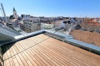 Maisonette mieten in 1070 Wien, PENTHOUSE-MAISONETTE mit ROOFTOP-Terrasse - MEGA Ausblick!!