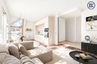 Wohnung kaufen in Elidagasse, 1220 Wien, Luftiges Dachgeschoss-Refugium: Atemberaubende 2-Zimmer-Wohnung mit beeindruckender Freifläche