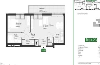 Wohnung mieten in 1180 Wien, Dachgeschosswohnung AKH Nähe Neubau Erstbezug