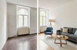 Wohnung kaufen in Meiselstraße 28, 1150 Wien, Wohntraum zum Gestalten: 2 Zimmer Altbauwohnung mit Abendsonne