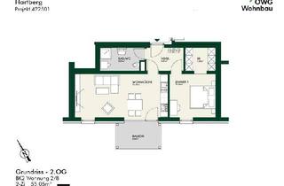 Wohnung mieten in Josef-Lind-Straße 26/8, 8230 Hartberg, PROVISIONSFREI - Helle 2-Zimmer-Wohnung mit Balkon und tollem Ausblick - geförderte Miete - 2 Zimmer