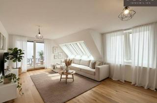 Wohnung kaufen in Czerninplatz, 1020 Wien, Stilvolle 3-Zimmer-Dachgeschosswohnung mit ruhiger Terrasse im Herzen der Leopoldstadt