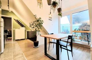 Wohnung mieten in Hardeggasse, 1220 Wien, 3-Zimmer-Dachgeschosswohnung mit 2 Balkonen, Wintergarten-Loggia & Weitblick - U2 Hardeggasse fußläufig - Klimaanlage & Küche