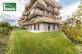 Wohnung kaufen in Gerasdorfer Straße, 1210 Wien, Wie ein Haus ... nur besser _ Erdgeschosswohnung mit großem Garten im Hirschfeld mit effizienter Erdwärme-Heizung