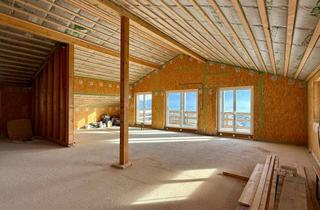 Wohnung kaufen in Schneidermannweg 12, 4813 Altmünster, Dachgeschoß-Wohnung mit 4 Zimmern und 2 Balkonen, Traumblick über den See und zum Traunstein, offene Räume bis zum Dachstuhl! PROVISIONSFREI & ERSTBEZUG!