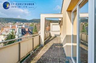 Wohnung mieten in 2500 Baden, BLICK IN DEN SONNENUNTERGANG - Charmante Dachgeschosswohnung mit westseitiger Terrasse