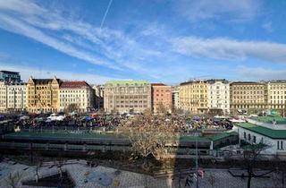 Wohnung kaufen in Franzensgasse 26, 1050 Wien, Hochwertig sanierte, helle Wohnung im 5ten Liftstock mit freiem Blick auf Naschmarkt - Terrasse, Wohnküche, 3 Schlafzimmer - PROVISIONSFREI