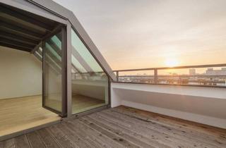 Wohnung kaufen in 1150 Wien, Wohnen hoch oben mit Weitblick - klimatisierte Dachgeschosswohnung - 3-Zimmer + Gallerie - inkl. Einbauküche