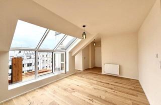 Wohnung kaufen in Beckmanngasse, 1150 Wien, Renovierte Dachwohnung mit zwei Terrassen und seitlichem Blick auf Schönbrunn und die Gloriette