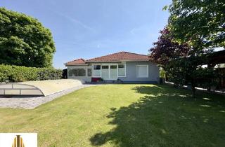 Haus kaufen in 2512 Tribuswinkel, Ihr Traumhaus mit Garten, überdachten Pool und Terrasse! Eleganter Bungalow in Tribuswinkel - Schafflerhofsiedlung!