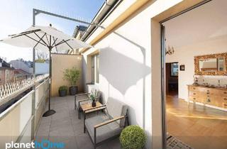 Wohnung kaufen in Rautenstrauchgasse, 1110 Wien, Licht, Weite und Wohngefühl – Dachgeschosswohnung mit zwei Terrassen, Fernblick und Einzelgarage