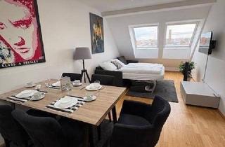 Wohnung mieten in Erlachgasse 118, 1100 Wien, U1-Nähe 1100 Wien - Klimatisierte und komplett möblierte Dachgeschoßwohnung zum Sofortbezug!