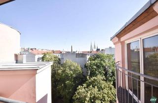 Wohnung mieten in 1090 Wien, Helle 3-Zimmer-Dachgeschoß-Wohnung mit Blick auf die Votivkirche