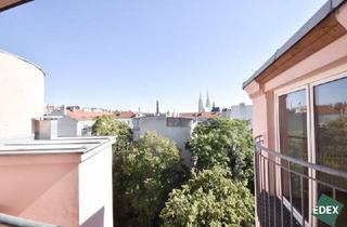 Wohnung mieten in 1090 Wien, Helle 3-Zimmer-Dachgeschoß-Wohnung mit Blick auf die Votivkirche