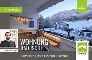 Wohnung mieten in 4820 Bad Ischl, Vollmöblierte und sofort beziehbare 1-Zimmerwohnung in Grünlage