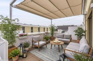 Wohnung kaufen in Färberstraße, 2540 Bad Vöslau, PROVISIONSFREI! 3-Zimmer-Wohnung mit Rundum-Dachterrasse | Zugang von jedem Raum | Großzügig geschnitten