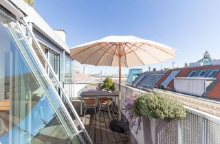 Penthouse mieten in Opera, City Center, Karlsplatz, Musikverein, Konzerthaus, 1040 Wien, FULLY FURNISHED ROOFTOP APARTMENT WITH AC_Spacious living-dining area & 2 bedrooms