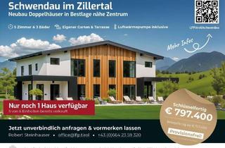 Doppelhaushälfte kaufen in 6290 Schwendau, Neubau Doppelhäuser in Bestlage von Schwendau Provisionsfrei