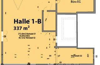 Lager mieten in Zentrum St. Valentin, A1 Autobahn, Bahnhof St. Valentin, 4300 Sankt Valentin, Werkshalle mit abgetrenntem Bereich und eigenen Büroräumlichkeiten (St. Valentin)