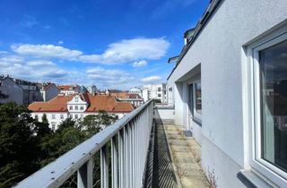 Wohnung mieten in Strozzigasse 33-35, 1080 Wien, Ruhige 2-Zimmer Dachgeschosswohnung im Herzen des 8. Bezirks | 11m² Balkon | 6. OG mit Lift