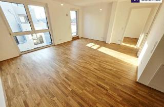 Wohnung kaufen in Khuenweg, 1220 Wien, Klein in der Fläche - Groß im Lebensgefühl! Ideale Kleinwohnung mit sonniger Terrasse! TOP-Neubauprojekt im Grünen + Klimaaktiv Bronze + Wärmepumpe und Solaranlage + Garage + Beste Vermietbarkeit!