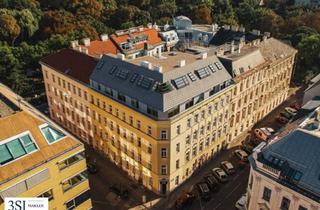 Wohnung kaufen in Hasengasse 54, 1100 Wien, Baubewilligter Rohdachboden in elegantem Eckzinshaus