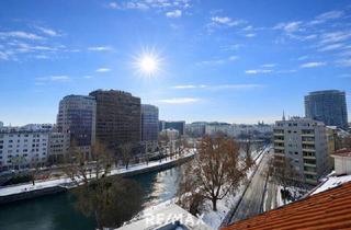 Maisonette kaufen in Untere Donaustraße, 1020 Wien, LUXUS PENTHOUSE MIT 2 TERRASSEN UND GRANDIOSEM CITY BLICK UND AUF DONAUKANAL, STEPHANSDOM, WIENER RIESENRAD