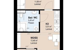 Wohnung mieten in Vinzenz-Muchitsch-Straße, 8020 Graz, Betreutes Wohnen im Neubau - Moderne 40,28 m² Wohnung
