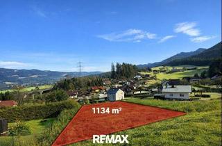 Grundstück zu kaufen in 8670 Krieglach, *** TOP ANGEBOT 1134m² Baugrundstück 572/3 in Krieglach: Ruhige, Erhöhte Lage mit wundervollem Ausblick ***